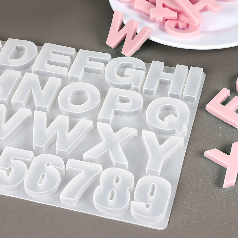 Serving Tray Mold - Letter A tot Z hangers siliconen