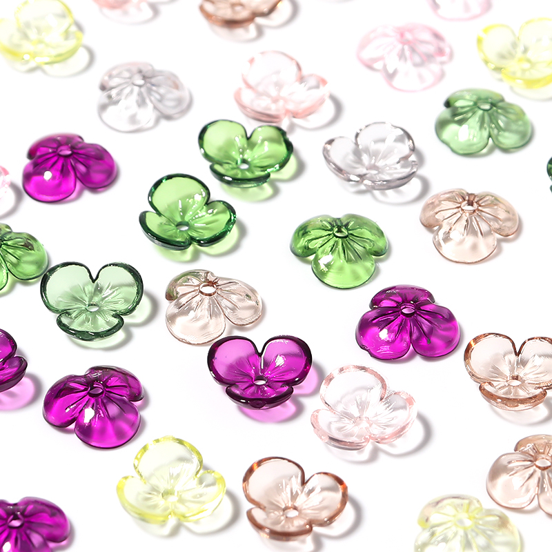 Flower Preservation Resin - 20 stks/partij Transparante Hars Bloemblaadje Kralen