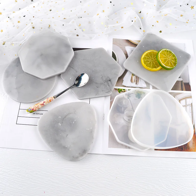 Coaster Mold Round - Multi-stijl geometrische onderzetter schimmel driehoek ronde