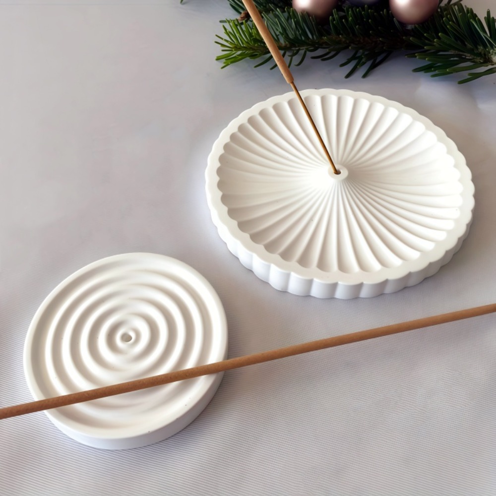Coaster Mold Round - 2 stuks ronde wierookbrander siliconen mal