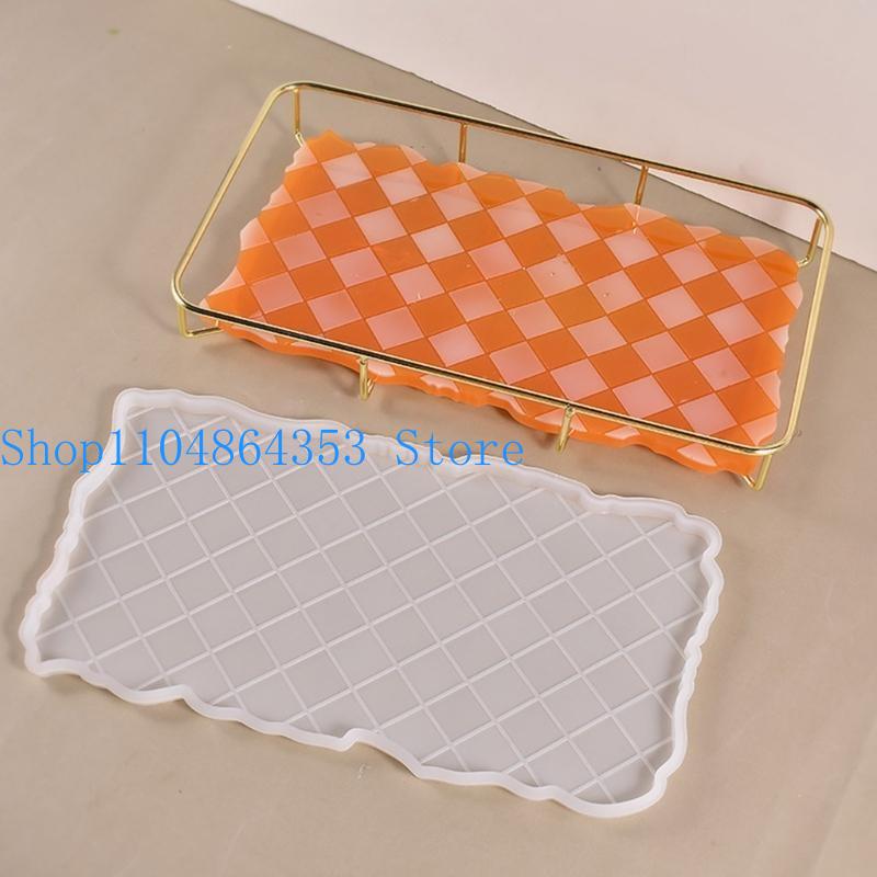 Serving Tray Mold - 652F Schaakbord Lade Epoxyhars Gietvormen Serveerbord