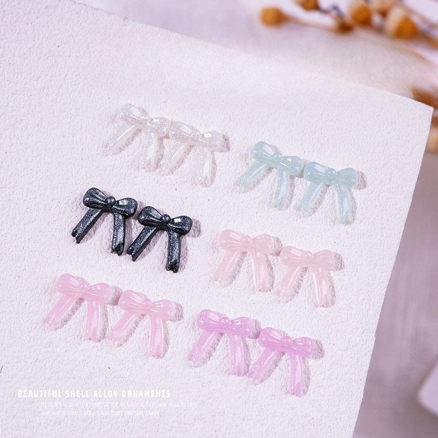 Resin Glitter Pack - 100 stuks/verpakking Nieuwe Glitter Vlinderdas Glow-in-the-Dark