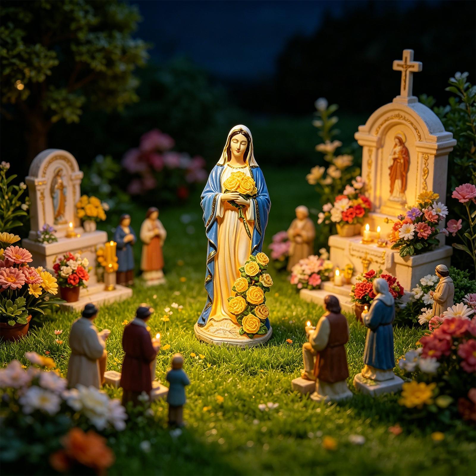 Maagd Maria zonnebeeld tuindec - Crafting Resin recensie en prijs