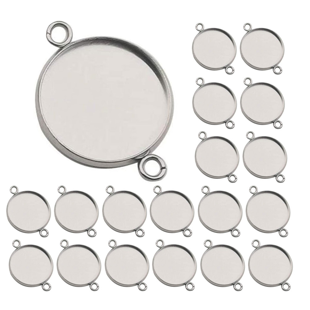 20 stuks roestvrijstalen siera - Bezels Set Pendant recensie en prijs