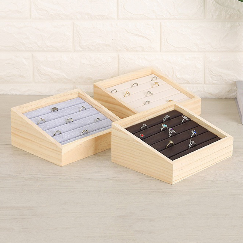 1Pc Hout Sieraden Display Lade - Wood Ring Blank recensie en prijs